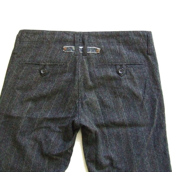 Hugo Boss grey pants wool pinstripe Joyce style women's trousers fall winter - Picture 11 of 12